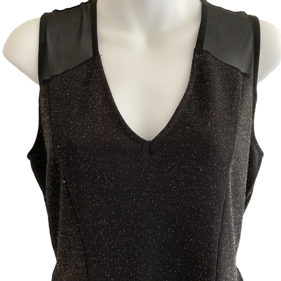 Sparkle & Mesh Peplum Blouse - Picture 3 of 9